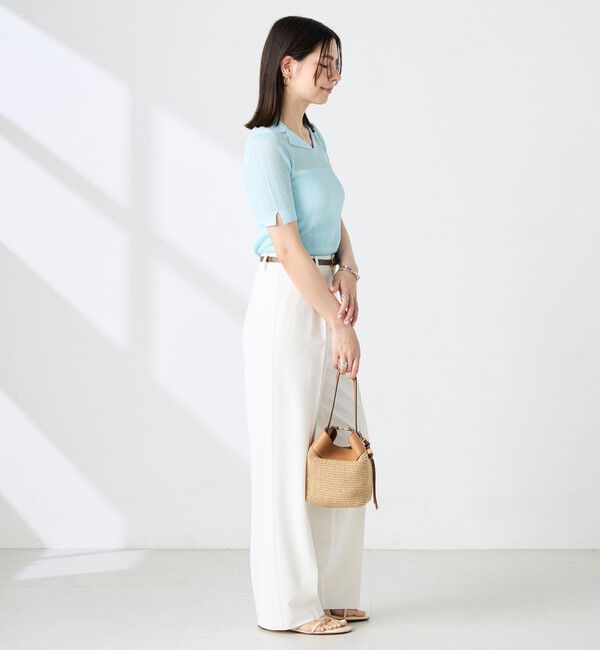 NOLLEY'S sophi「《セットアップ対応》ウォッシャブルドライツイルワイドパンツ」|その他|