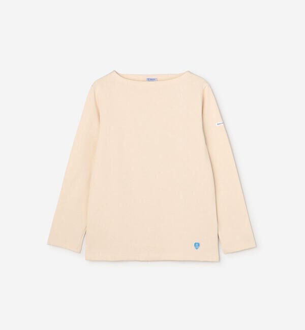 ORCIVAL「ORCIVAL | コットンロード ボートネックフレンチバスクTシャツ WOMEN」|Tシャツ・カットソー|ECRU