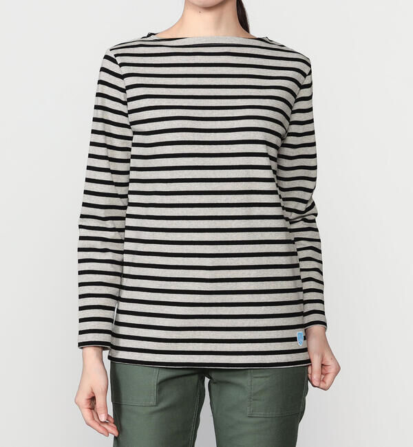 ORCIVAL「ORCIVAL | コットンロード ボートネックフレンチバスクTシャツ WOMEN」|Tシャツ・カットソー|