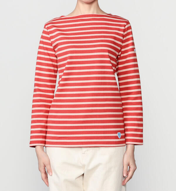 ORCIVAL「ORCIVAL | コットンロード ボートネックフレンチバスクTシャツ WOMEN」|Tシャツ・カットソー|