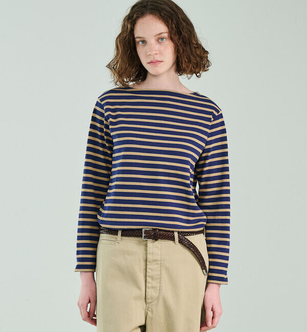 ORCIVAL「ORCIVAL | コットンロード ボートネックフレンチバスクTシャツ WOMEN」|Tシャツ・カットソー|