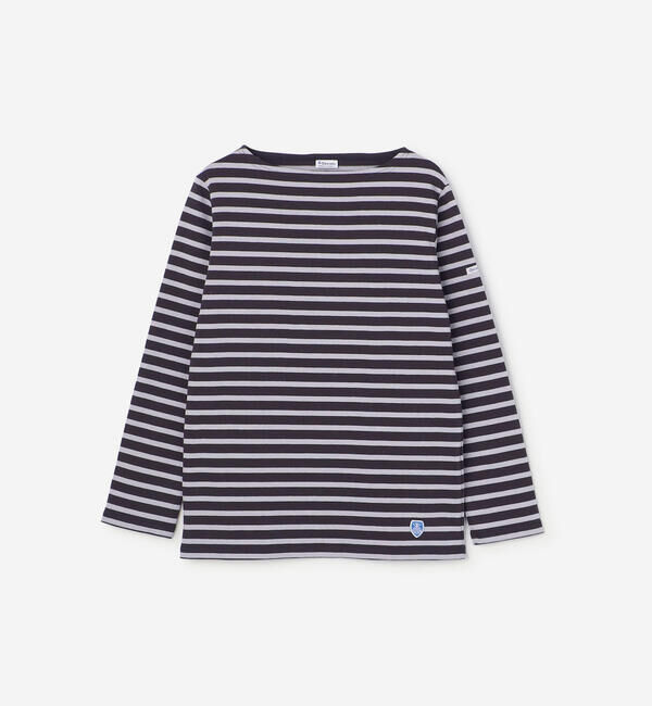 ORCIVAL「ORCIVAL | コットンロード ボートネックフレンチバスクTシャツ WOMEN」|Tシャツ・カットソー|PURPLE系1