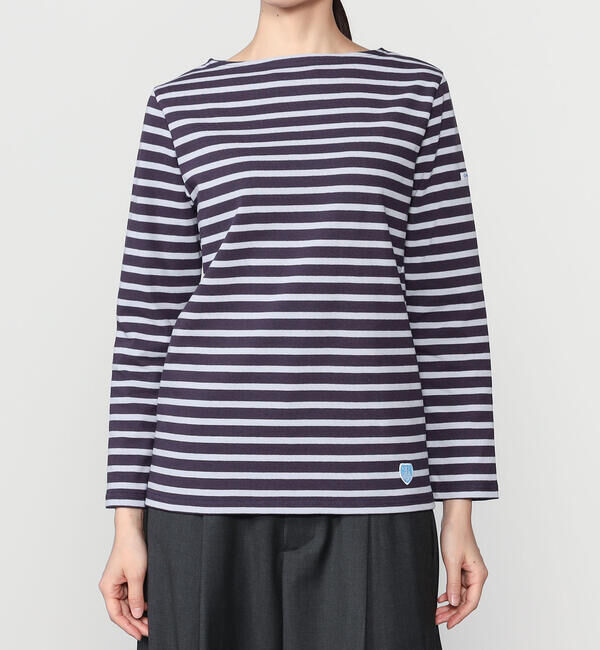 ORCIVAL「ORCIVAL | コットンロード ボートネックフレンチバスクTシャツ WOMEN」|Tシャツ・カットソー|