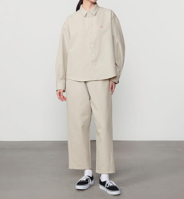 DANTON「DANTON | カルゼ レギュラーカラー長袖シャツ WOMEN」|シャツ・ブラウス|