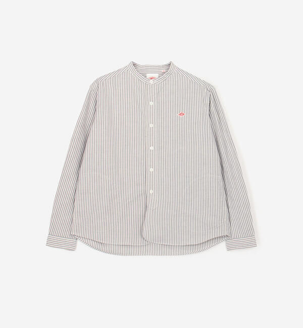DANTON「DANTON | オックスフォード バンドカラーシャツ STRIPE WOMEN」|シャツ・ブラウス|