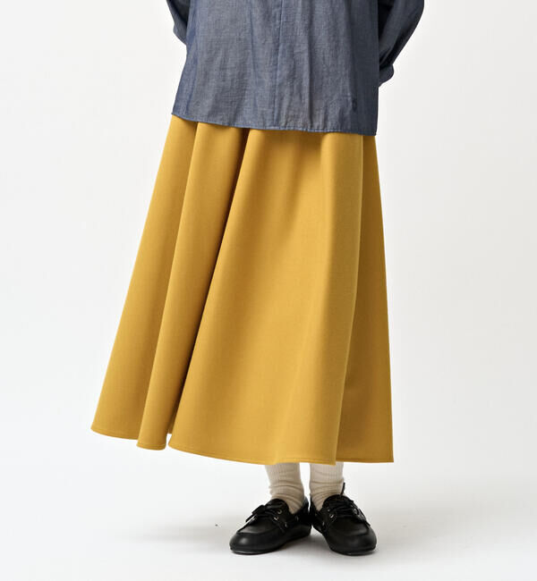 ORCIVAL「ORCIVAL | ツイルストレッチ ロングギャザースカート WOMEN」|スカート|