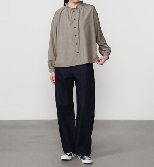 ORCIVAL「ORCIVAL | ストレッチブロード ギャザーシャツ WOMEN」|シャツ・ブラウス|