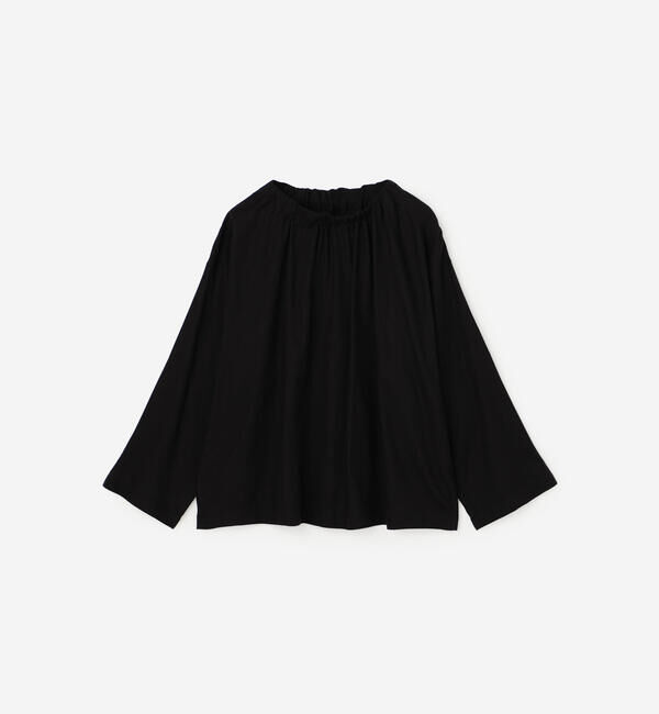 LE GLAZIK「LE GLAZIK | コットンツイル ギャザーシャツ WOMEN」|シャツ・ブラウス|
