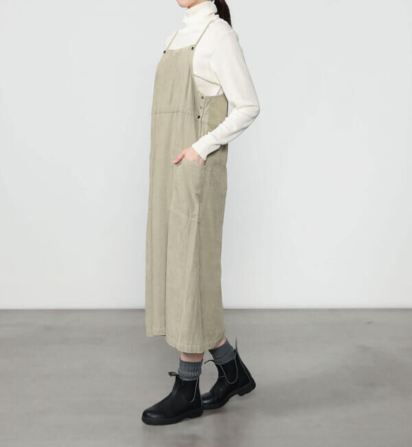 LE GLAZIK「LE GLAZIK | C/Rコーデュロイ サロペットスカート WOMEN」|ワンピース|