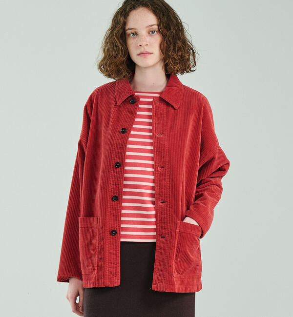  「VETRA | 〈別注〉コーデュロイ カバーオールジャケット WOMEN」|その他|RED系1