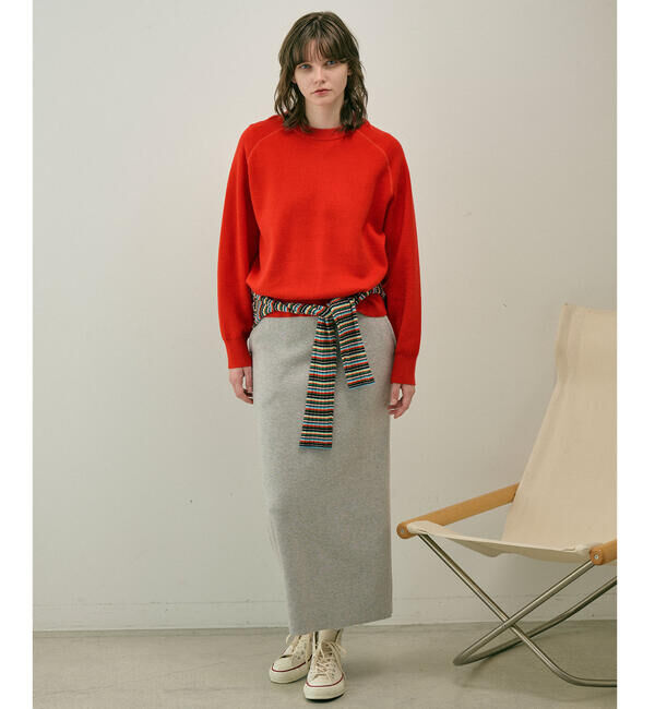  「RYE TENDER | コットンカシミア ヘンリーネックプルオーバー WOMEN」|ニット・セーター|