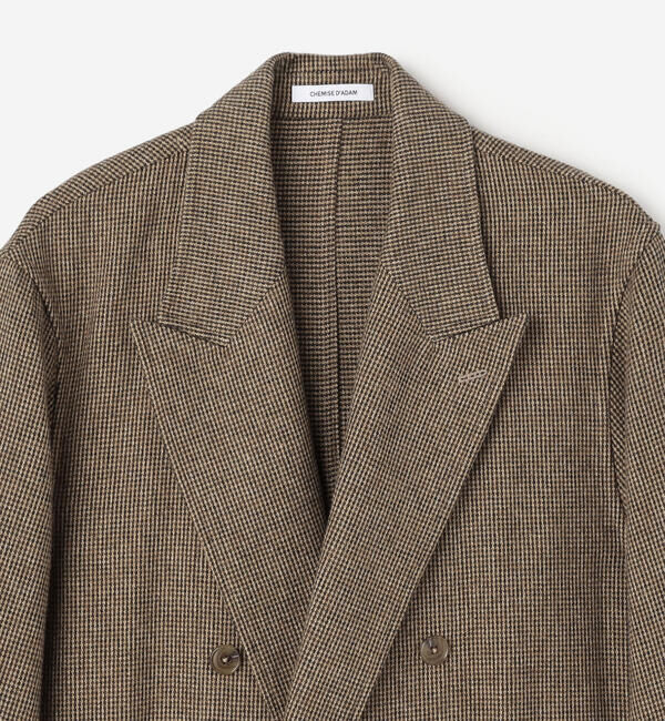  「CHEMISE D'ADAM | 〈別注〉SHIRT JACKET BROWN MEN」|テーラードジャケット|