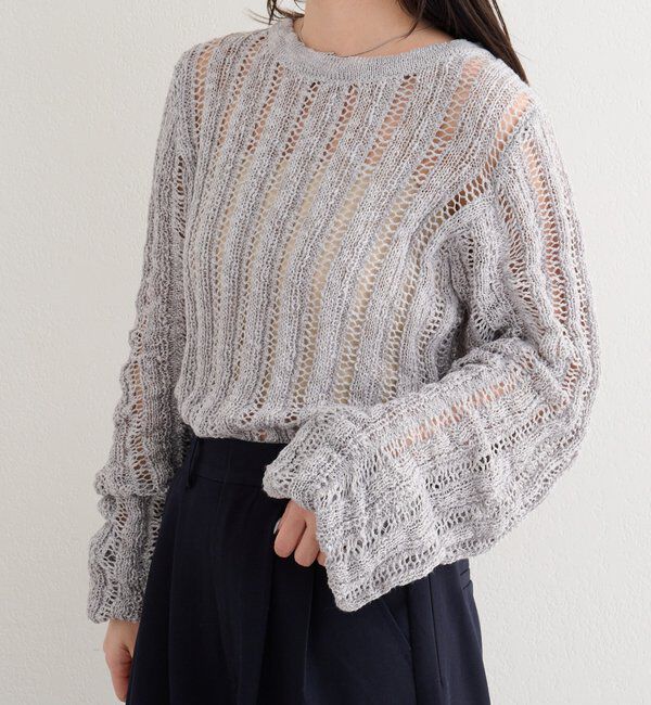  「【4色展開】B ルーズスリーブニットプルオーバー」|その他|