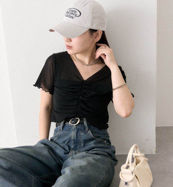  「シャーリングチュールT」|Tシャツ・カットソー|