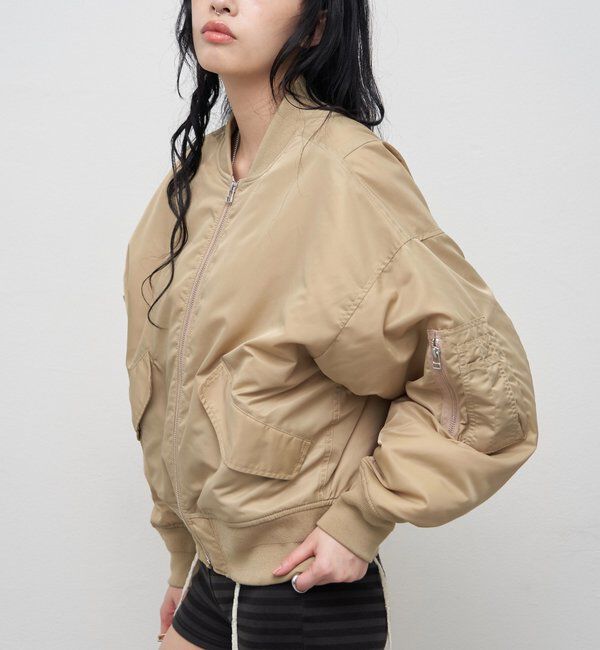  「【26AW LOOK掲載品番】【Sourcream】MA-1」|ブルゾン・スタジャン|ベージュ