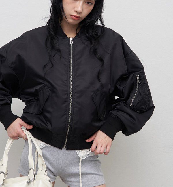  「【26AW LOOK掲載品番】【Sourcream】MA-1」|ブルゾン・スタジャン|ブラック