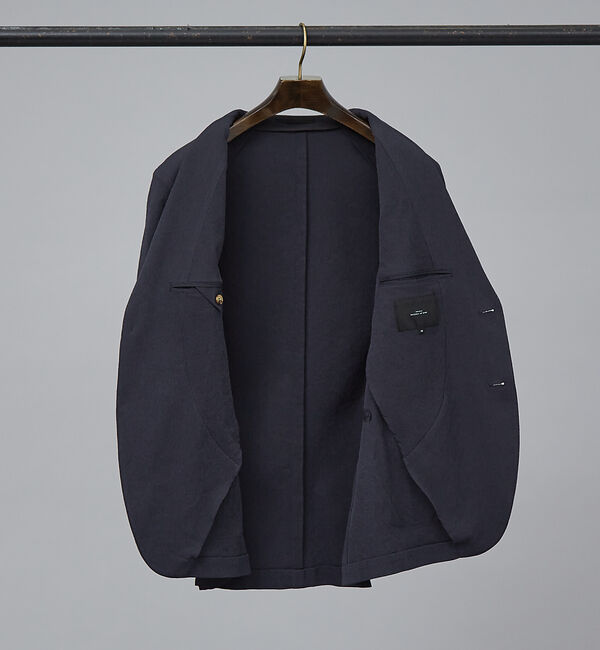 ABAHOUSE「【セットアップ対応/FLEX JACKET】 PE-wrinkle ワッシャージ」|テーラードジャケット|