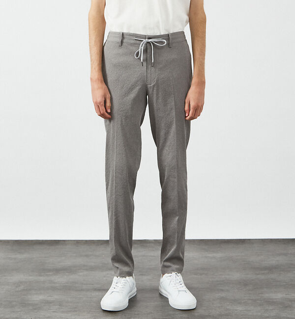 ABAHOUSE「【セットアップ対応】 PE-wrinkle ワッシャー イージースラックス /ス」|スラックス|