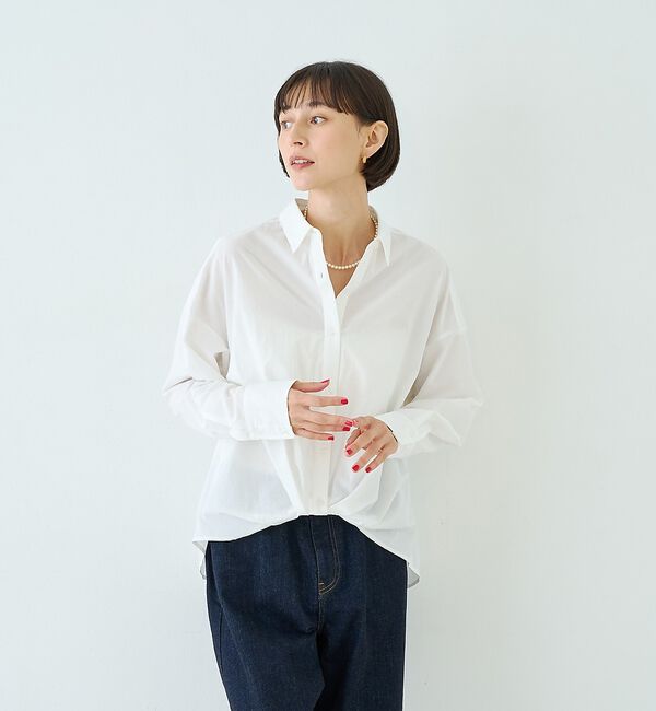 Rouge vif「ポリエステルコットンツイストシャツ」|シャツ・ブラウス|