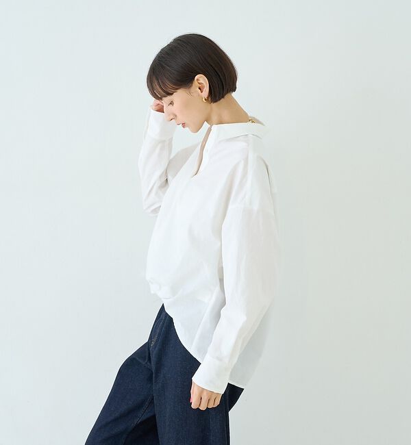 Rouge vif「ポリエステルコットンツイストシャツ」|シャツ・ブラウス|