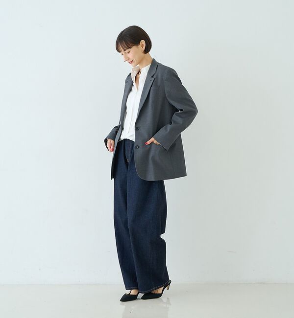 Rouge vif「ポリエステルコットンツイストシャツ」|シャツ・ブラウス|
