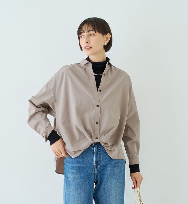 Rouge vif「ポリエステルコットンツイストシャツ」|シャツ・ブラウス|
