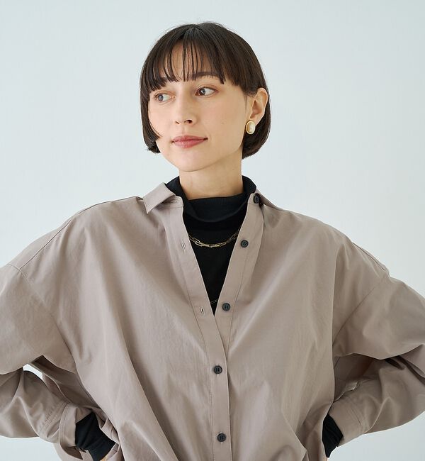 Rouge vif「ポリエステルコットンツイストシャツ」|シャツ・ブラウス|