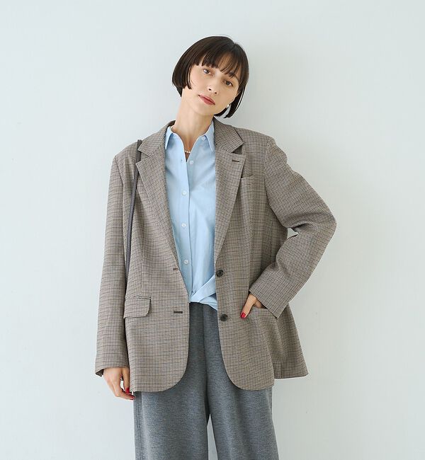 Rouge vif「ポリエステルコットンツイストシャツ」|シャツ・ブラウス|