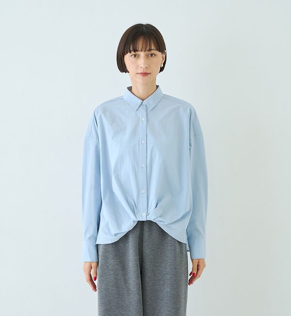 Rouge vif「ポリエステルコットンツイストシャツ」|シャツ・ブラウス|