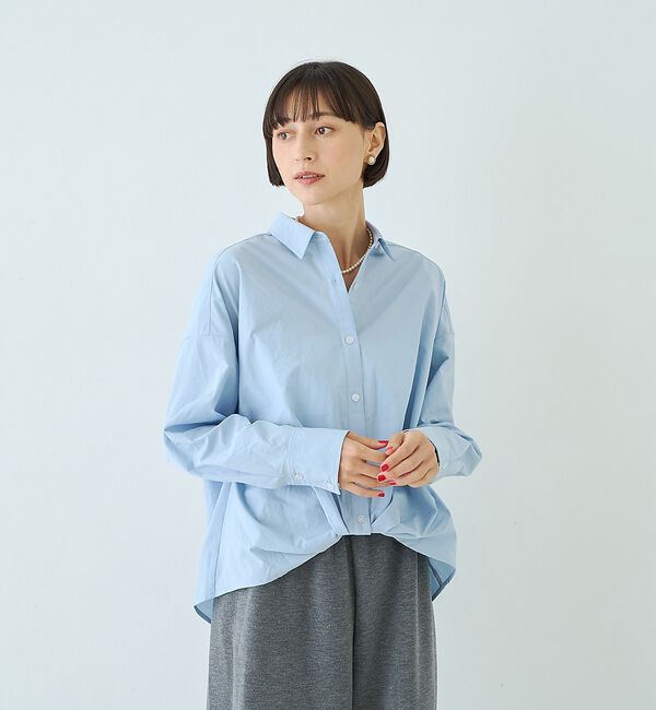 Rouge vif「ポリエステルコットンツイストシャツ」|シャツ・ブラウス|