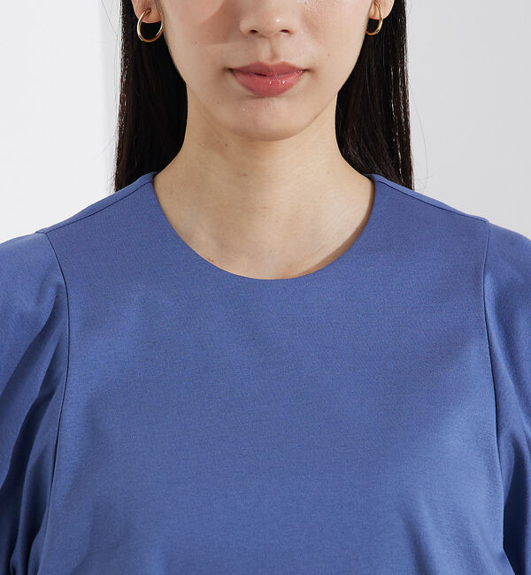 qualite「袖ギャザーカットTOP」|Tシャツ・カットソー|
