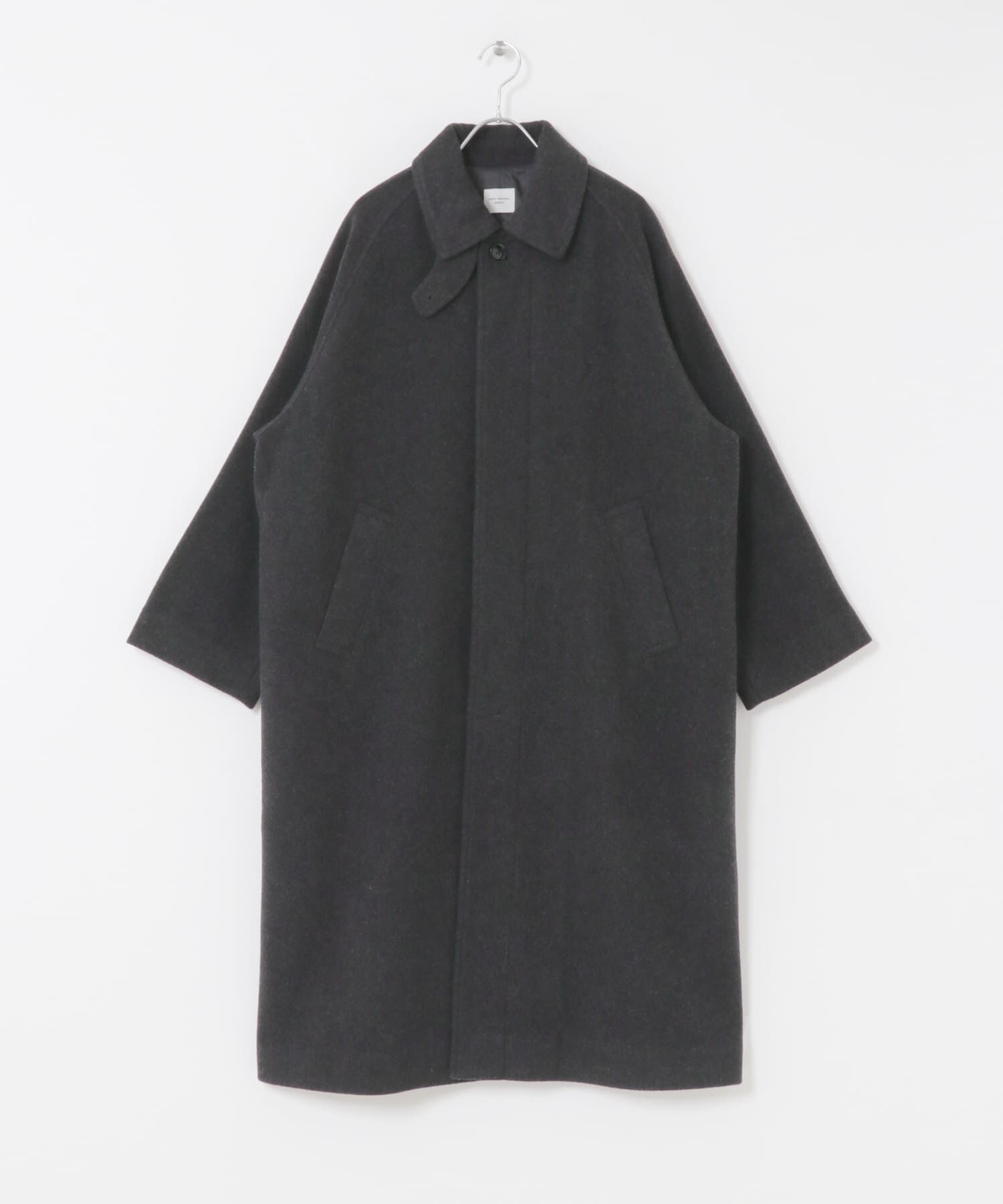 URBAN RESEARCH DOORS「ウール100バルマカーンコート」|ノーカラーコート|