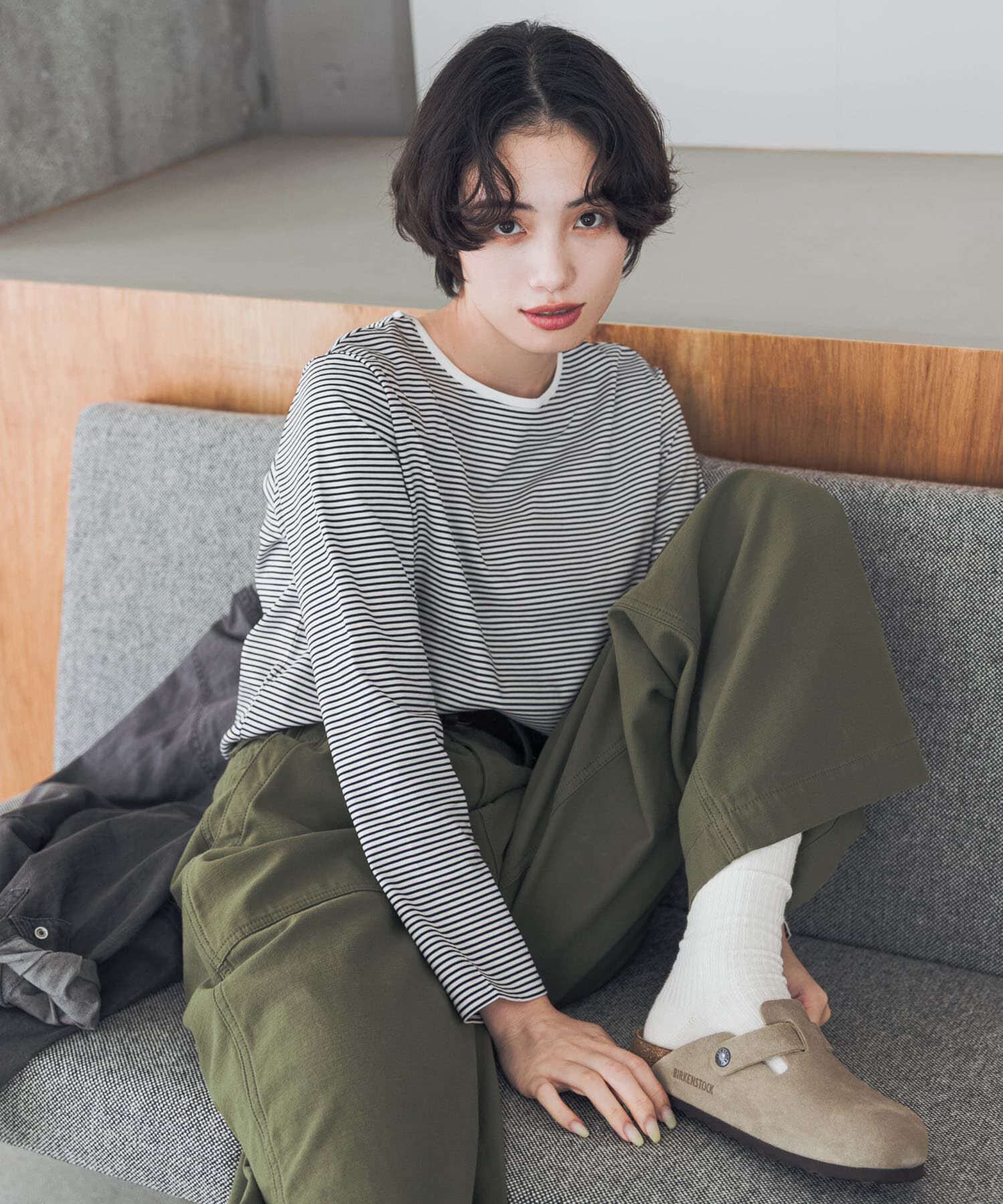 URBAN RESEARCH DOORS「『UVｶｯﾄ/ｲｰｼﾞｰｹｱ/抗菌防臭』『UR TECH』完声ｼﾙｹｯﾄﾛﾝｸﾞ  」|Tシャツ・カットソー|