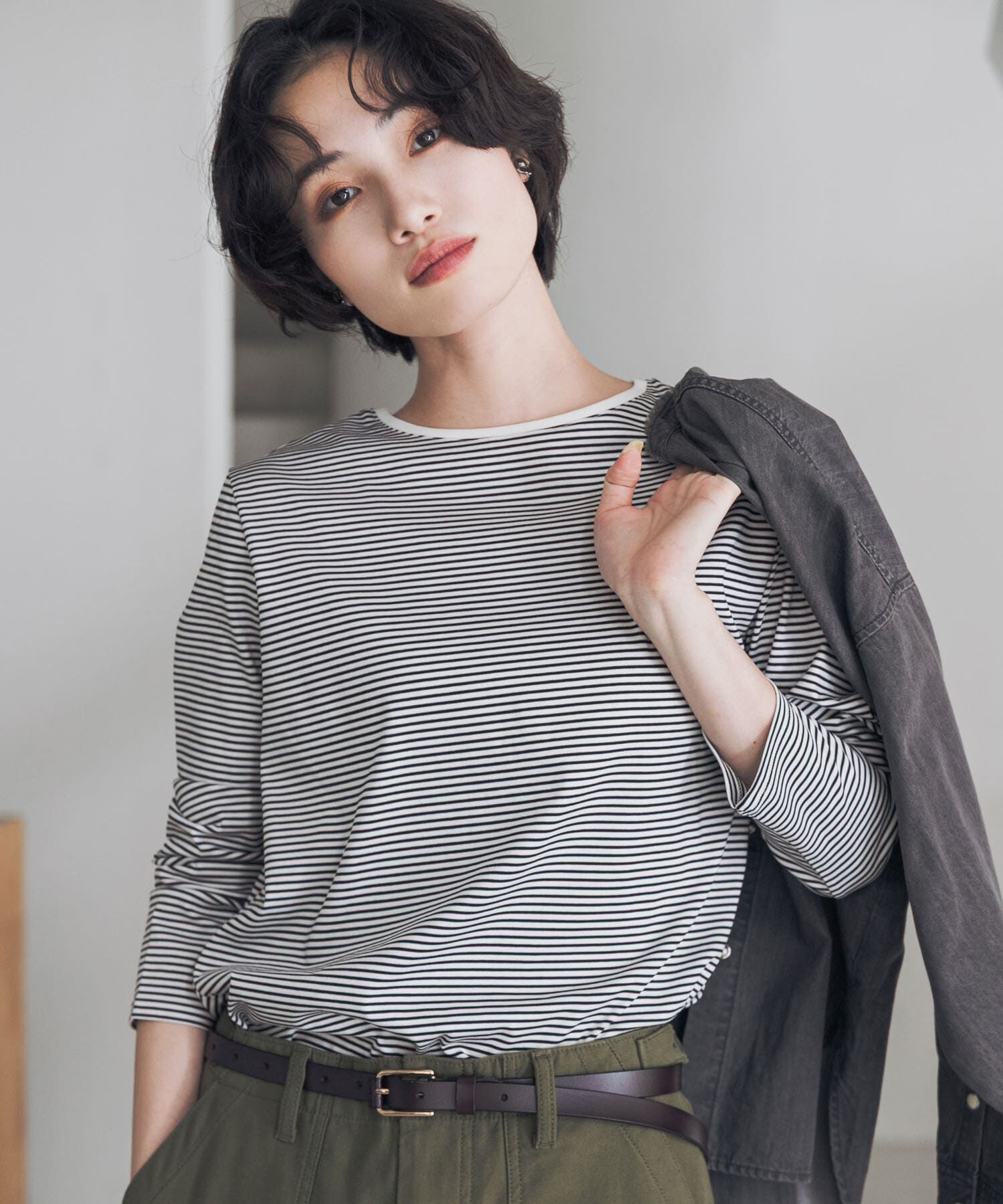 URBAN RESEARCH DOORS「『UVｶｯﾄ/ｲｰｼﾞｰｹｱ/抗菌防臭』『UR TECH』完声ｼﾙｹｯﾄﾛﾝｸﾞ  」|Tシャツ・カットソー|