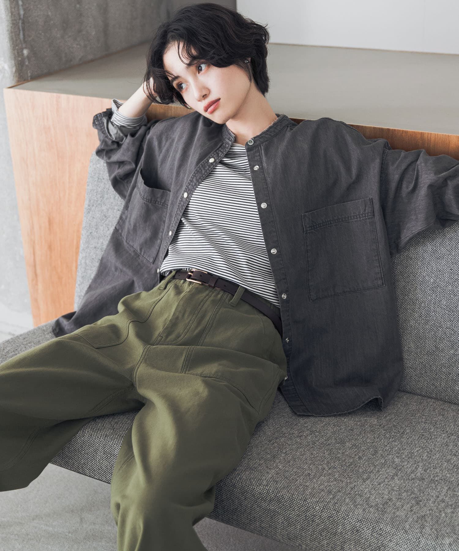 URBAN RESEARCH DOORS「『UVｶｯﾄ/ｲｰｼﾞｰｹｱ/抗菌防臭』『UR TECH』完声ｼﾙｹｯﾄﾛﾝｸﾞ  」|Tシャツ・カットソー|