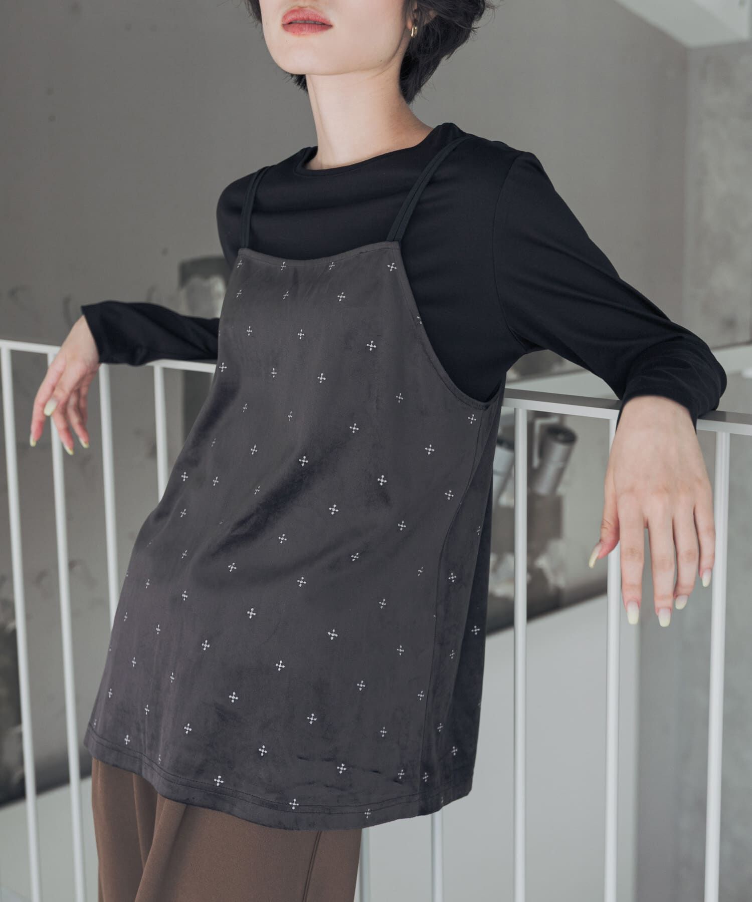 URBAN RESEARCH DOORS「『UVｶｯﾄ/ｲｰｼﾞｰｹｱ/抗菌防臭』『UR TECH』完声ｼﾙｹｯﾄﾛﾝｸﾞ  」|Tシャツ・カットソー|