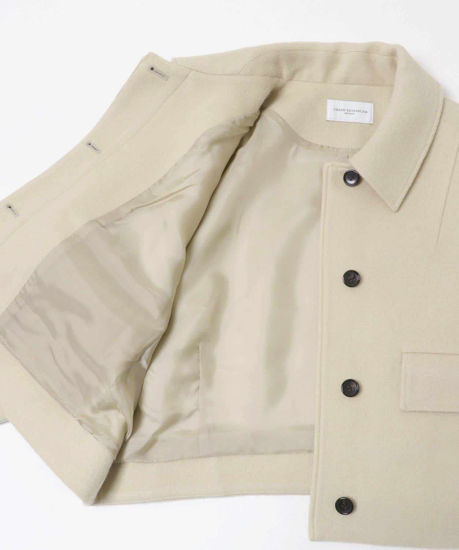 URBAN RESEARCH「new basic　RIDGE MINIMAL SHORT COAT」|ノーカラーコート|