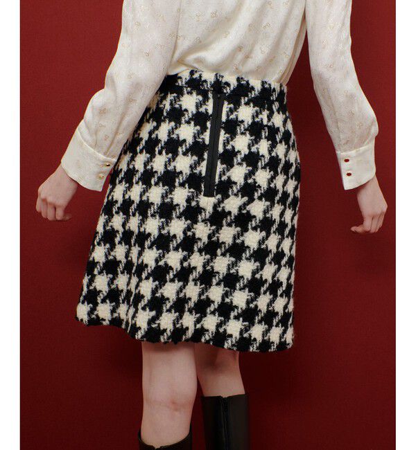 LOULOU WILLOUGHBY「【LOULOU WILLOUGHBY】ロービング千鳥タックミニスカート」|スカート|