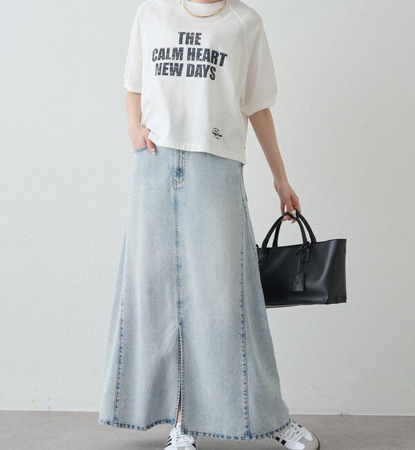  「【汗ジミ防止加工】ロゴプリントTシャツ」|プルオーバー|