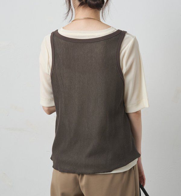  「コットンメッシュタンクトップ」|タンクトップ|