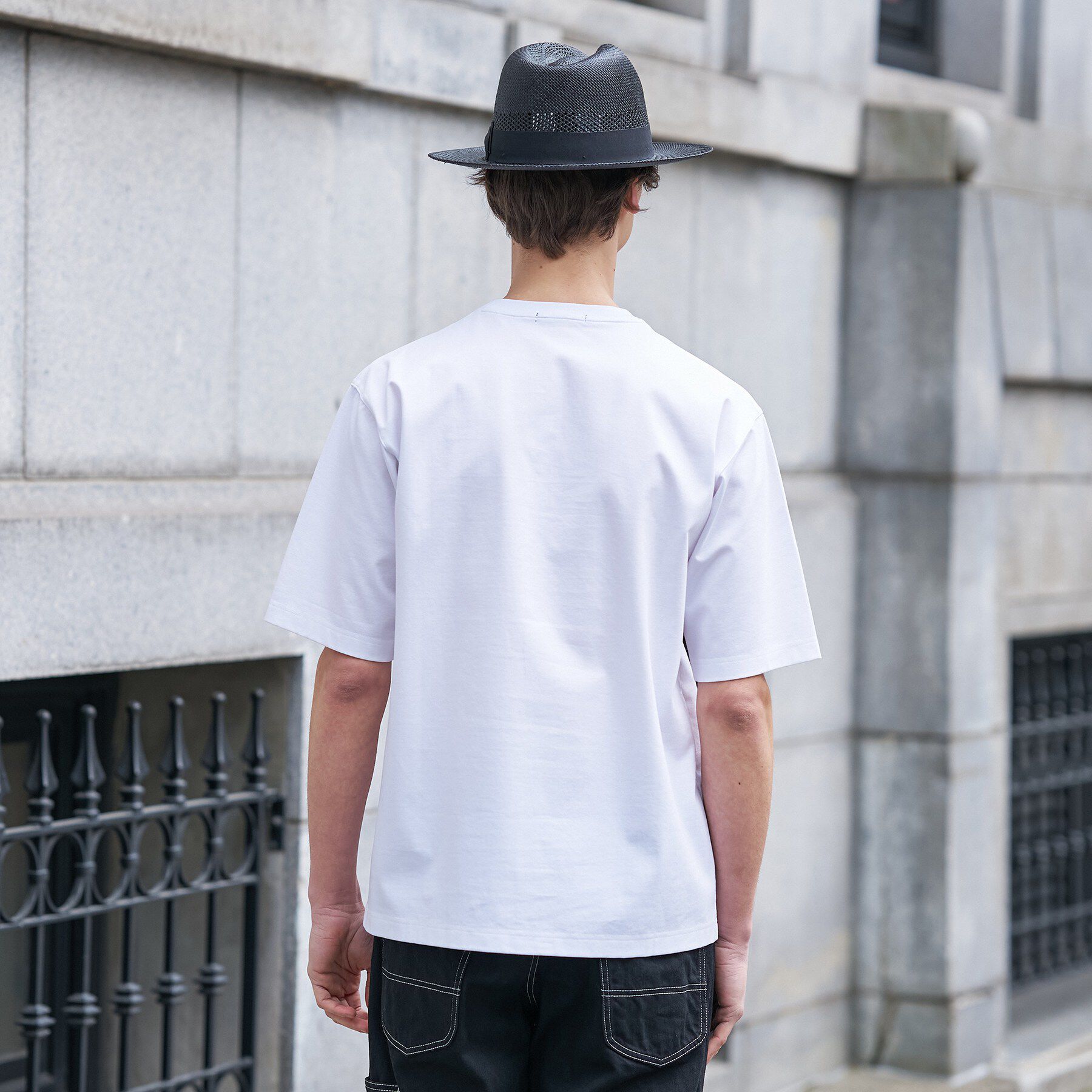 TAKEO KIKUCHI「【BOWLER HAT LABEL】クールデオドラントジャージ ハットスタイルス 半袖Tシャツ」|Tシャツ・カットソー|