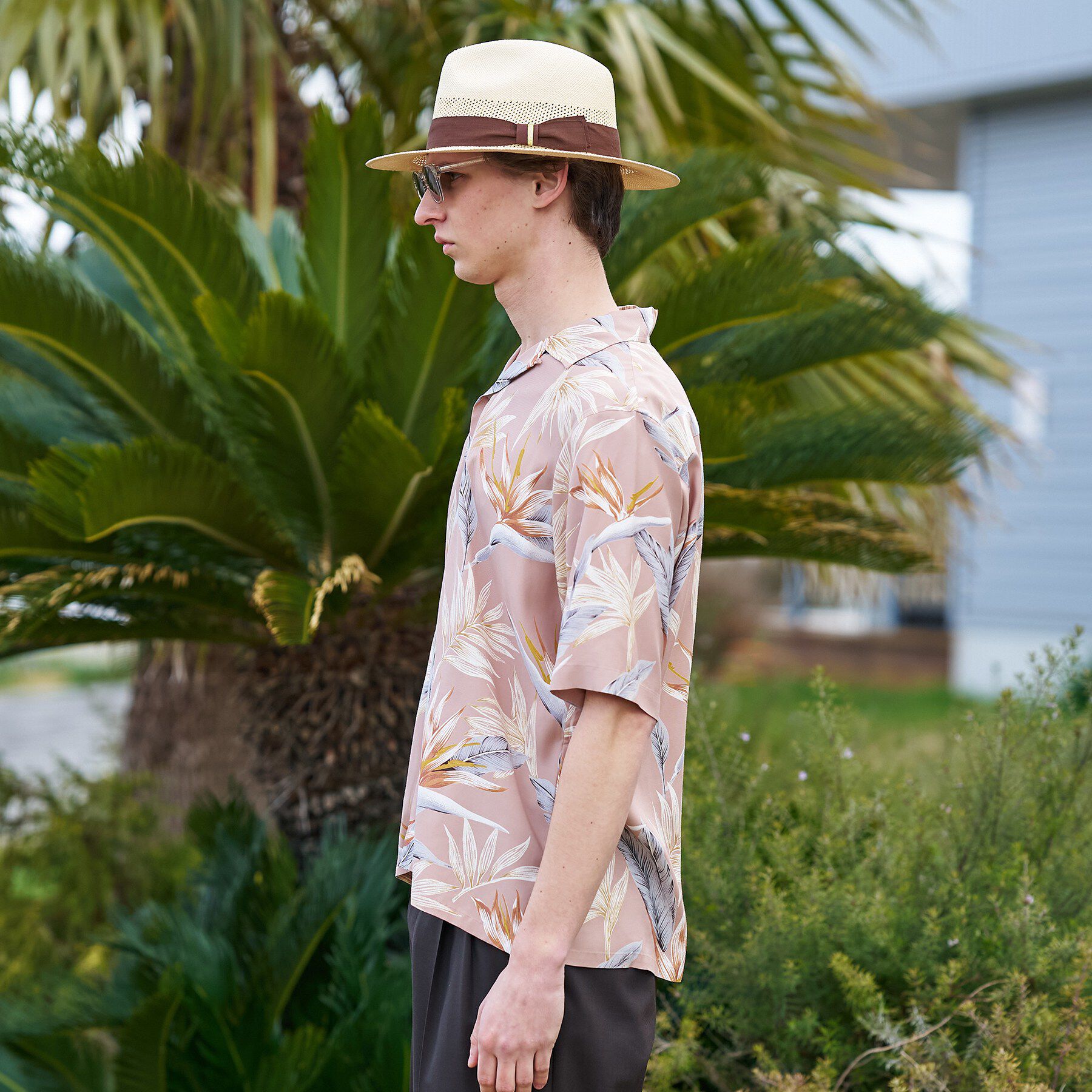 TAKEO KIKUCHI「【BOWLER HAT LABEL】トロピカルフローラル レーヨンシャツ」|シャツ・ブラウス|