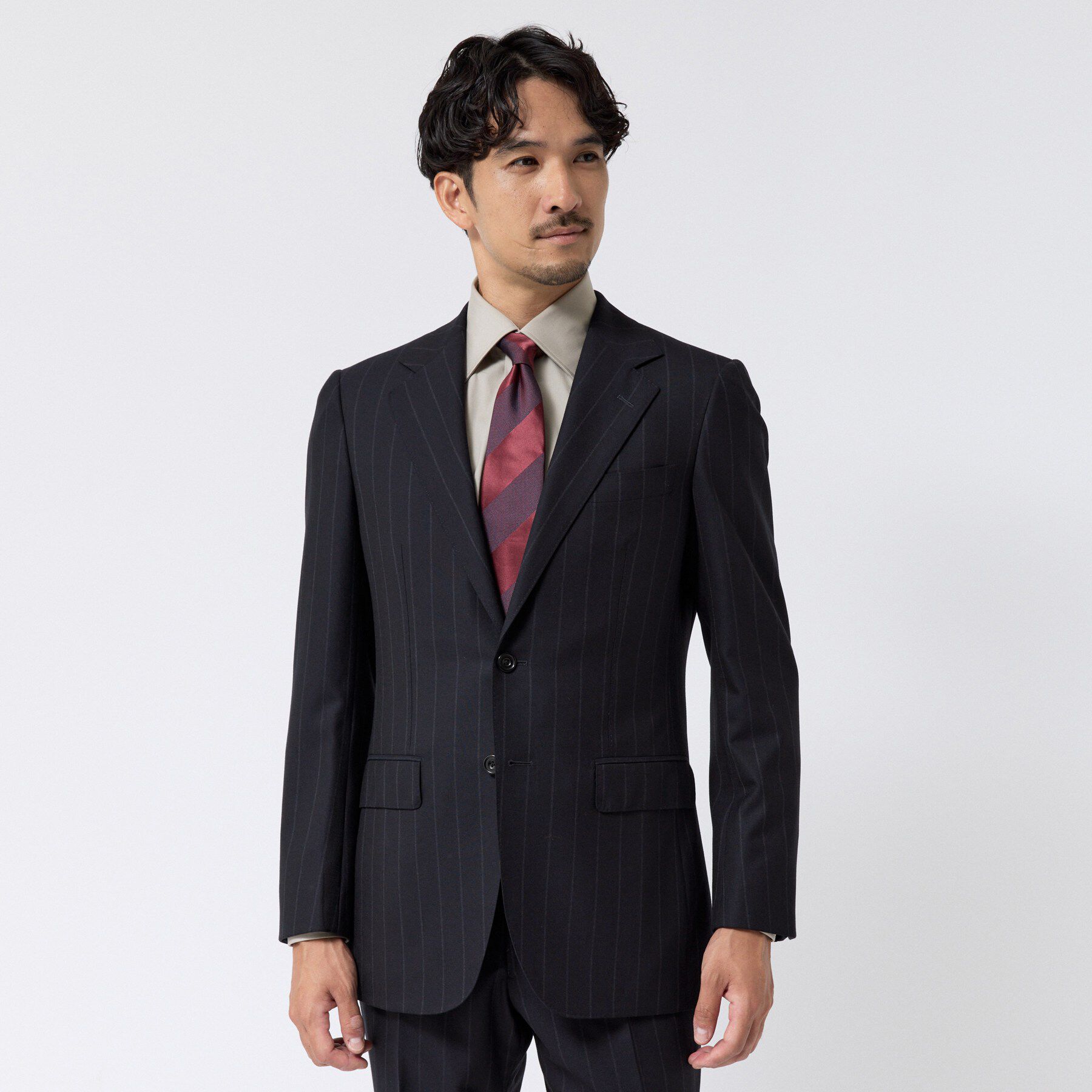 TAKEO KIKUCHI「Super140&rsquo;s ワイド ストライプ スーツ」|スーツ|