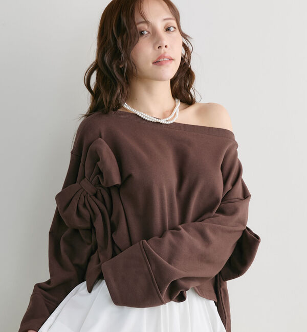 archives「ダブルリボンスウェットＰＯ」|Tシャツ・カットソー|BROWN