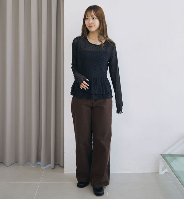 archives「フロッキードットアソートフリルカットＴＯＰＳ」|Tシャツ・カットソー|