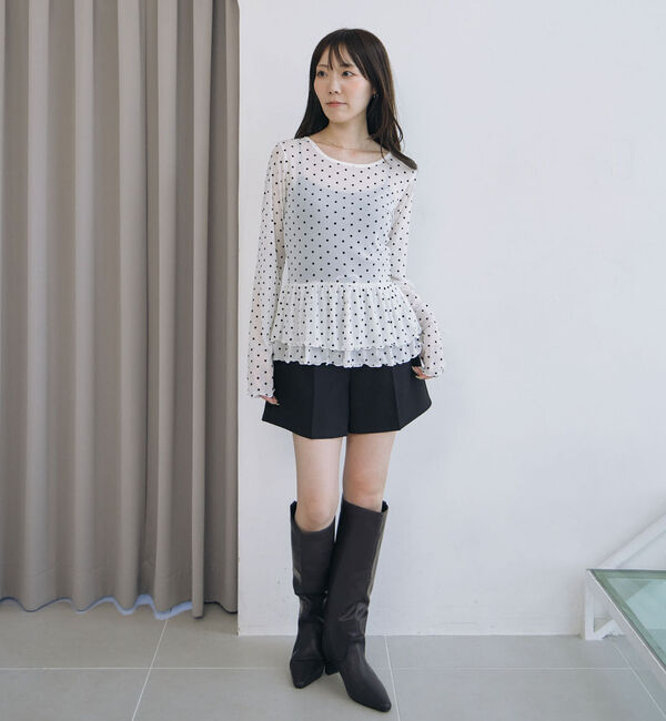 archives「フロッキードットアソートフリルカットＴＯＰＳ」|Tシャツ・カットソー|