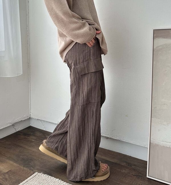 Doux archives「ワッシャーサテンパラシュートパンツ」|その他|