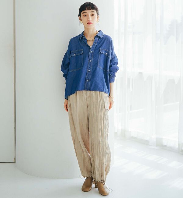 Doux archives「ワッシャーサテンパラシュートパンツ」|その他|