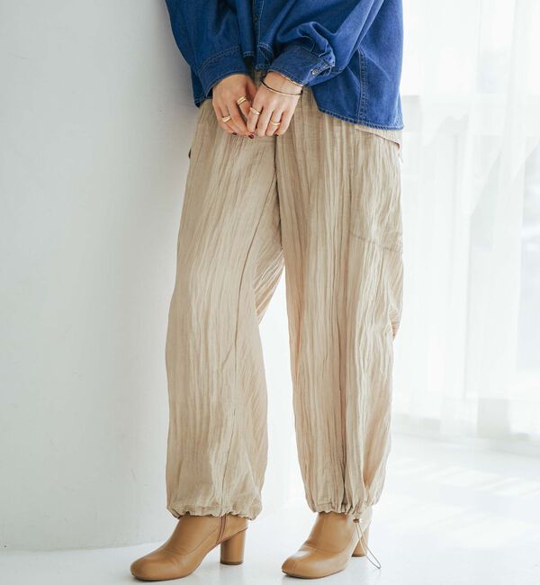 Doux archives「ワッシャーサテンパラシュートパンツ」|その他|