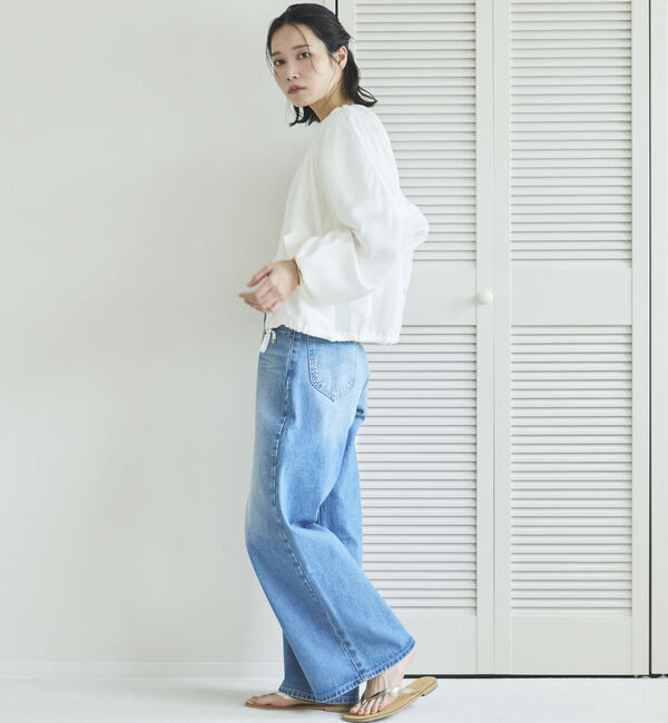 Doux archives「麻調シアーネックギャザーブルゾン」|その他|